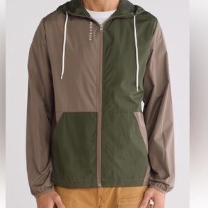 Volcom Karlin Color Block Zip Jacket Size Small NWT